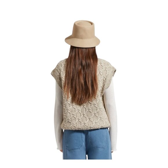 Brixton Womens Elle Wool Felt Bucket Hat Beige Size M 7 1/4 (58 cm) Quiet Luxury - Picture 3 of 13
